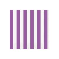 Stripes Beverage Napkins 2ply 16 Pack