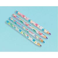Mermaid Wishes Multi Shape Coloured Pencil Favor 8 Pack
