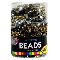 Glitz & Glam Plastic Beaded Necklaces 50 Pack