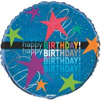 45cm Cosmic Birthday  Foil Balloon Packaged