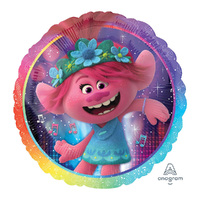 45cm Standard HX Trolls World Tour Foil Balloon