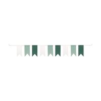 White Felt Pennant Banner