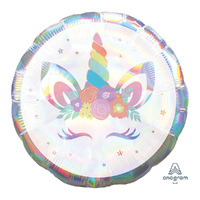Jumbo Holographic Unicorn Party Iridescent  Foil Balloon