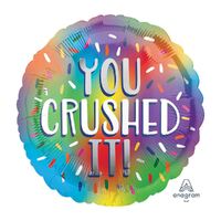 45cm Standard HX You Crushed It Rainbow Foil Balloon