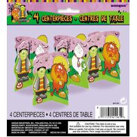 Little Monsters Mini 3D Decorations 4 Pack