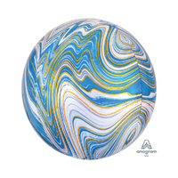 Orbz XL Blue Marblez Foil Balloon
