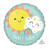 45cm Standard HX Sweet Baby Rainbow Foil Balloon