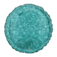 45cm Standard Ocean Blue Sequins Foil Balloons
