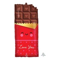 SuperShape XL Chocolate Bar Love You Foil Balloons