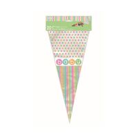 Pastel Baby Shower 20 Cone Bags