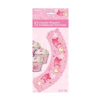 Pink Clothes Line Cupcake Wrap 12 Pack