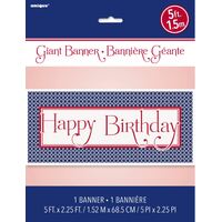 Hamptons Quatrefoil Giant Wall Banner 1.52m x 68.5cm 