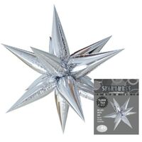 Glitz Starburst Silver 70cm 