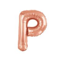 Rose Gold P Letter Foil Balloon 86cm 