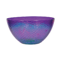 Sparkling Sapphire Plastic Serving Bowl Iridescent