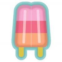 Just Chillin Popsicle Shaped Paper Lunch Plates 18cm 8 Pack