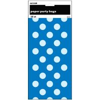 Dots Paper Bags Royal Blue 2 Pack
