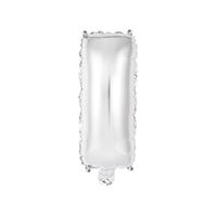 Silver I Letter Foil Balloon 35cm