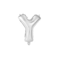 Silver Y Letter Foil Balloon 35cm