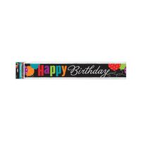 Birthday Cheer Foil Banner 12ft