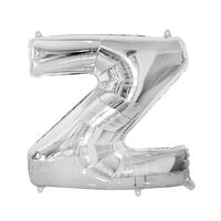 Silver Z Letter Foil Balloon 86cm 