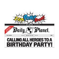 Justice League Heroes Unite Deluxe Invitations & Envelopes 8 Pack