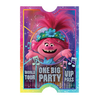 Trolls World Tour Postcard Invitations 8 Pack