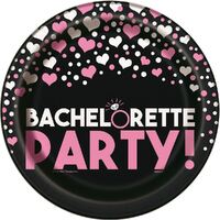Bachelorette Paper Plates 18cm 8 Pack