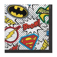 Justice League Heroes Unite Beverage Napkins 16 Pack
