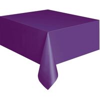 Purple Plastic Tablecover Rectangle 