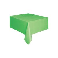 Lime Green Plastic Tablecover Rectangle 