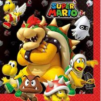 Super Mario Brothers Luncheon Napkins 16 Pack