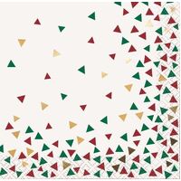 Chic Christmas Beverage Napkins 2ply  16 Pack