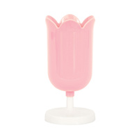 Flower Reusable Plastic Gobelet Pink 170ml  