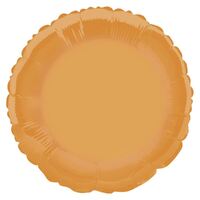 45m Orange Round  Foil Balloon Packaged