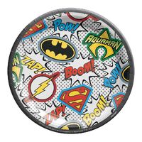 Justice League Heroes Unite Paper Plates 17cm 8 Pack