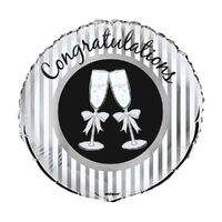45cm Congrats Bubbly Foil Balloon  Packaged