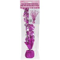 Glitz Pink Foil Balloon Weight And Sticker Sheet