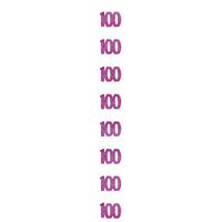 Glitz Pink 6 Hanging Decorations 1.5M (5') - 100