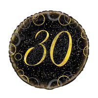 45cm Glitz Gold 30th Birthday Foil Balloon 