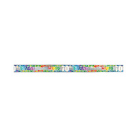70 Rainbow star Foil Banner 2.7m