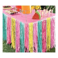 Just Chillin Table Skirt Grass Look