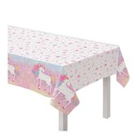 Enchanted Unicorn Plastic Tablecover