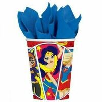 DC Superhero Girls 266ml Cups 8 Pack