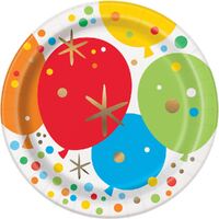 Glitzy Gold Foil Paper Plates 18cm 8 Pack