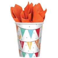 Barnyard Birthday Paper Cups 266ml 8 Pack