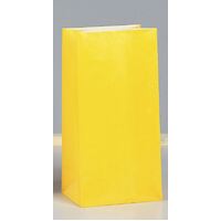 Paper Bags Yellow 12 Pack