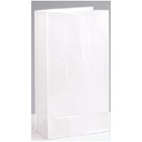 Paper Bags White 12 Pack