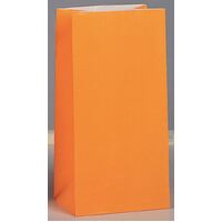 Paper Bags Orange 12 Pack