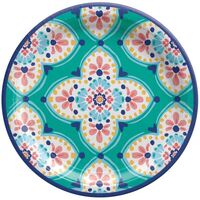 Boho Vibes Round Paper Dinner Plates 26cm 8 Pack